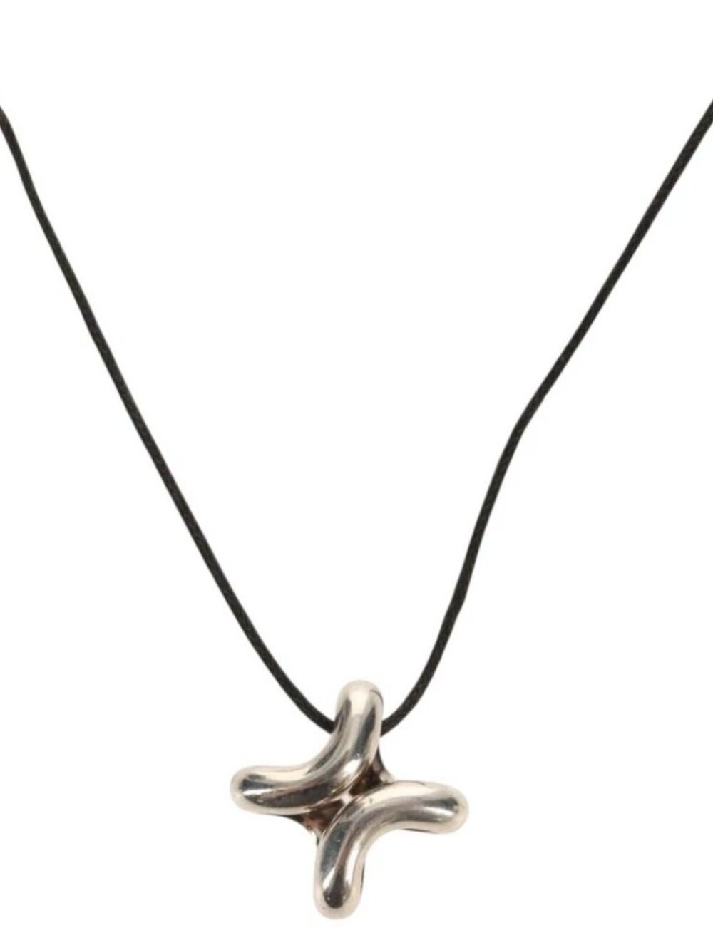 HERMES Lima Necklace Ag925 Silver Auth 140415SM